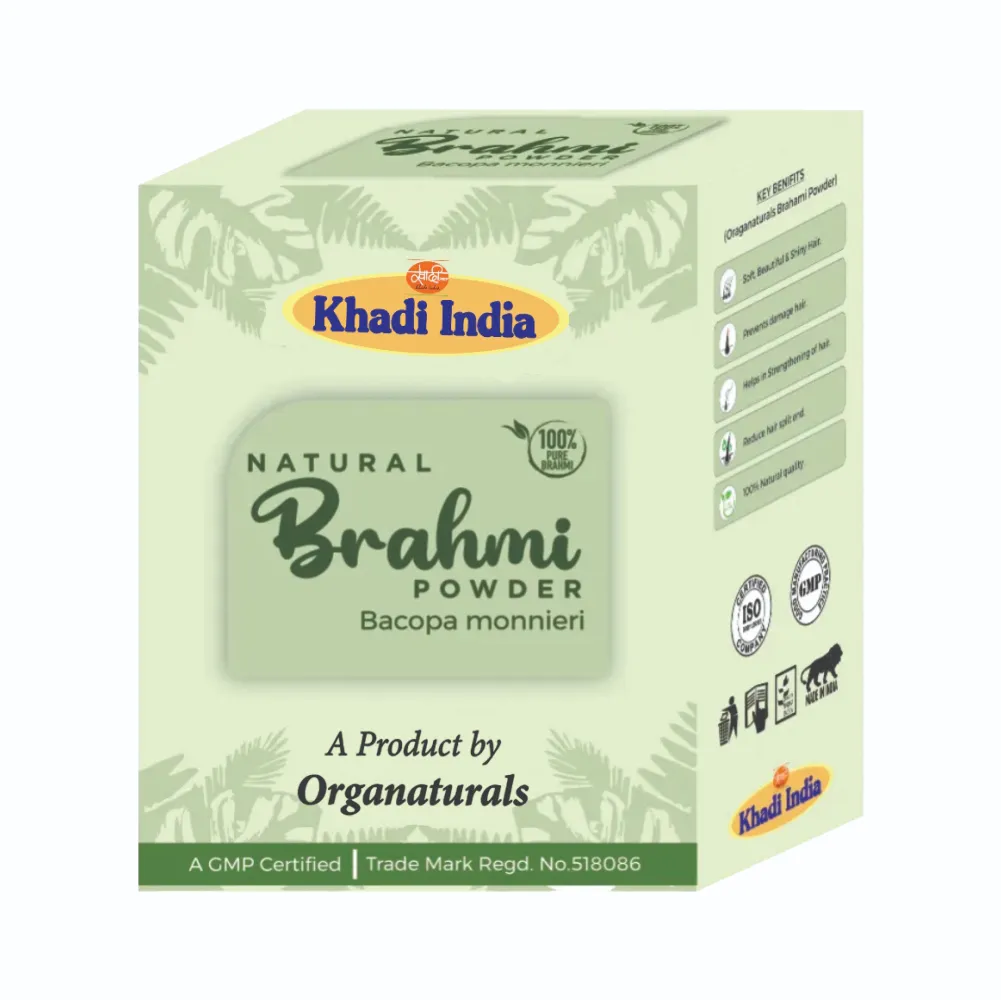 Natural Khadi 100% Pure and Natural Brahmi Powder for Hair – 100 g
