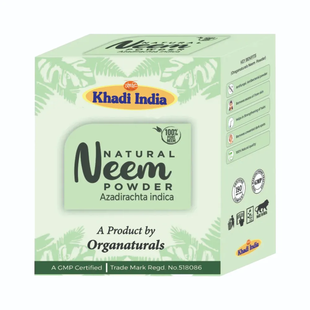Natural Khadi 100% Pure and Natural Neem Powder for Skincare - 100 g (Copy)