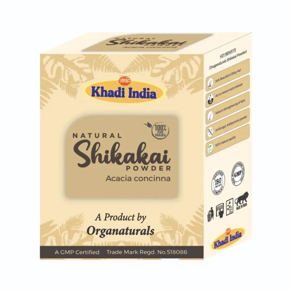 Natural Khadi 100% Pure and Natural Shikakai Powder for Hair - 100 g