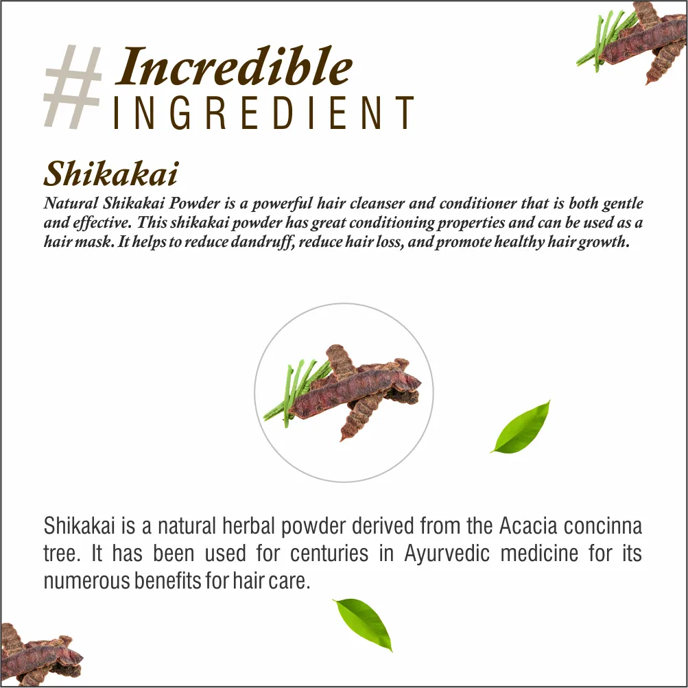 Natural Khadi 100% Pure and Natural Shikakai Powder for Hair - 100 g - Image 6